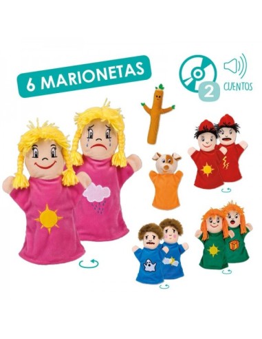 Marionetas de emociones doble cara