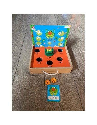 Juego de puntería ranita matemática