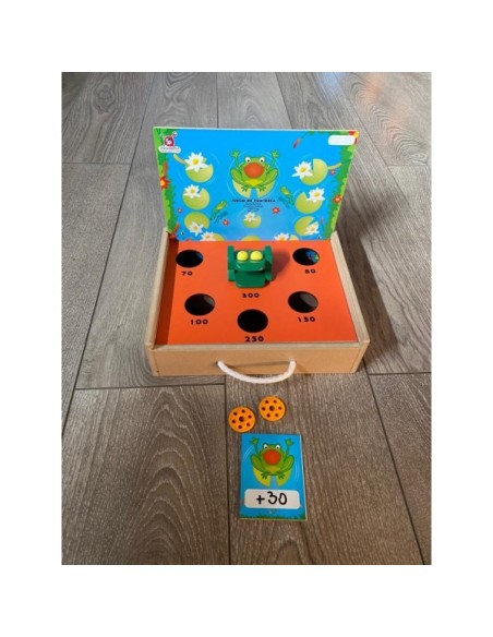 Juego de puntería ranita matemática