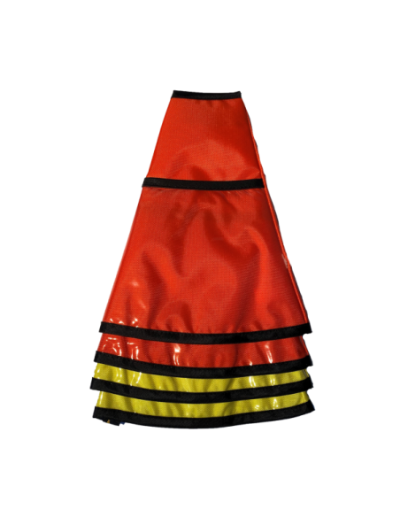 Funda con bolsillo transparente para cono