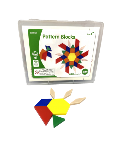 Bloques poligonales planos set 250 piezas