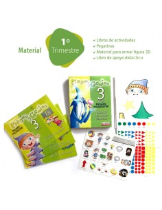 Magos y genios: Pack 3 años Maletín y láminas murales