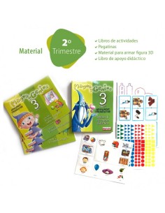 Magos y genios: Pack 3 años Maletín y láminas murales 2