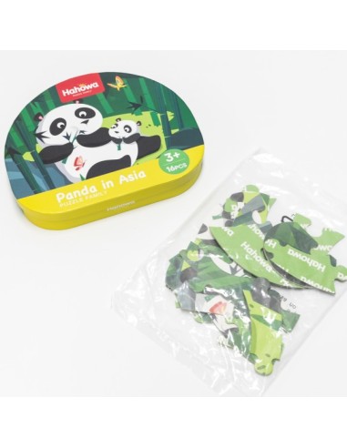 PUZZLE PANDA EN ASIA - 16 Piezas