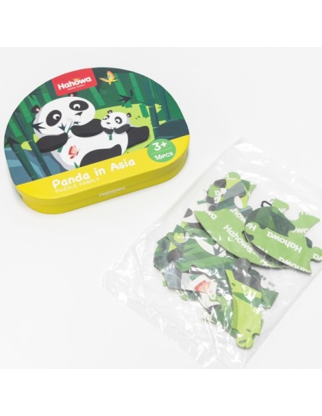 PUZZLE PANDA EN ASIA - 16 Piezas