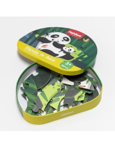 PUZZLE PANDA EN ASIA - 16 Piezas 2