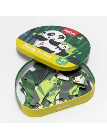 PUZZLE PANDA EN ASIA - 16 Piezas