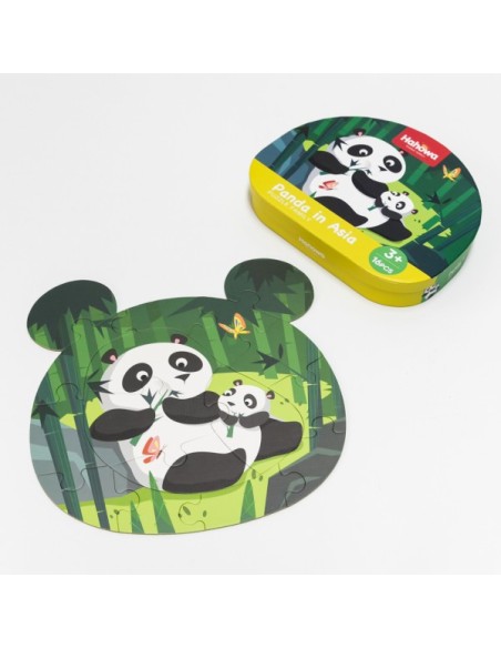 PUZZLE PANDA EN ASIA - 16 Piezas