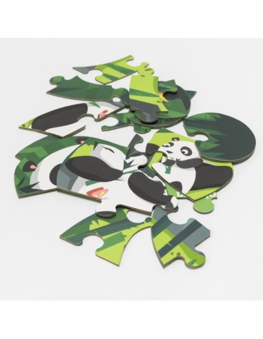 PUZZLE PANDA EN ASIA - 16 Piezas