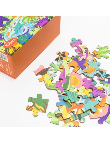 PUZZLE VALLE DE DINOSAURIOS - 105 Piezas