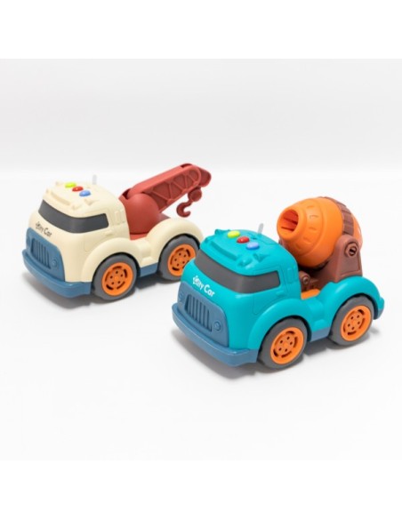 CAMION GRÚA Y CONSTRUCCIÓN CON SONIDOS
