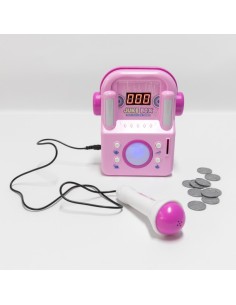 MINI KARAOKE INTERACTIVO ROSADO 2