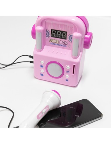 MINI KARAOKE INTERACTIVO ROSADO