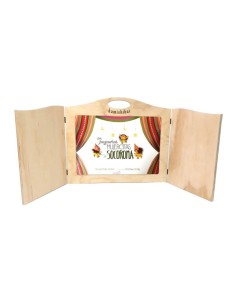 Set Kamishibai Natural + Láminas Cuento Las Pequeñas Mujercitas De Socoroma