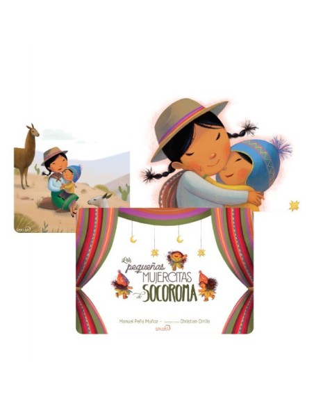 Set Kamishibai Natural + Láminas Cuento Las Pequeñas Mujercitas De Socoroma