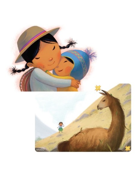 Set Kamishibai Natural + Láminas Cuento Las Pequeñas Mujercitas De Socoroma