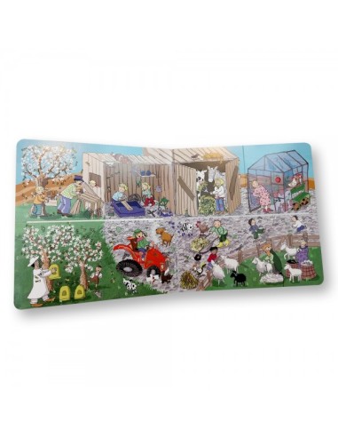 Destapa la solapa en la granja