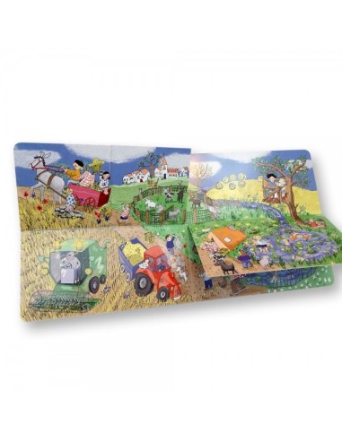 Destapa la solapa en la granja