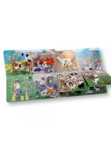 Destapa la solapa en la granja