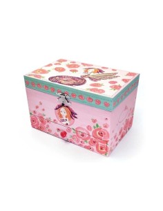 Joyero Musical Esperides - Con Porta Anillos, Cajón y Espejo Ancho 2