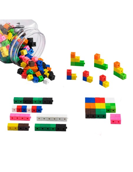Cubitos Multiencaje set 400, en pote