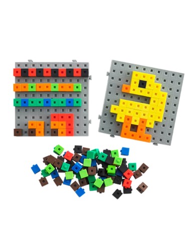 Base Cubitos Multiencaje 10x10 cm., 4 piezas