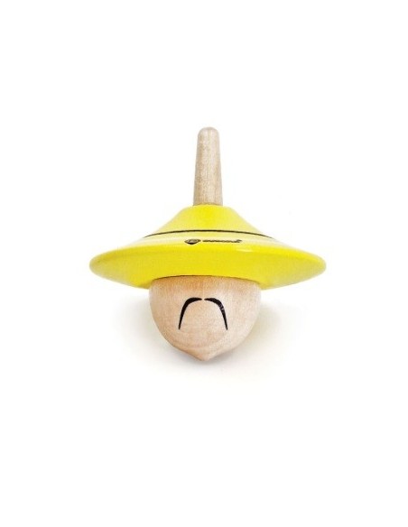 Pirinola Sombrero Chino de Madera