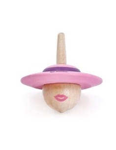 Pirinola Sombrero Señora de Madera
