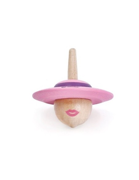 Pirinola Sombrero Señora de Madera
