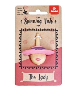 Pirinola Sombrero Señora de Madera 2