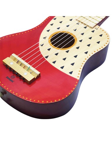 Colorida Guitarra de Madera "Indie"