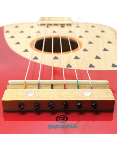 Colorida Guitarra de Madera "Indie"