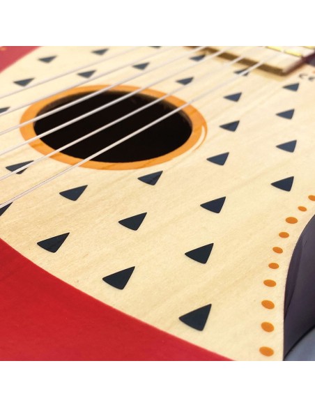Colorida Guitarra de Madera "Indie"