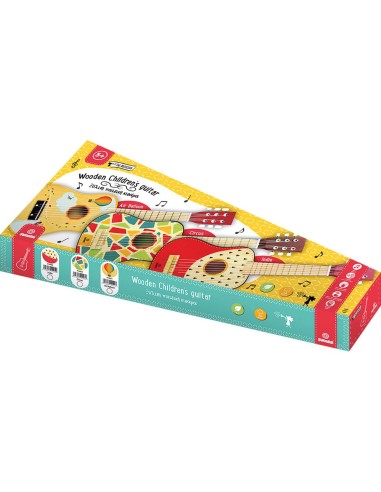 Colorida Guitarra de Madera "Indie"