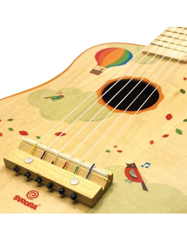 Guitarra de Madera - Diseño de Globo Aerostático