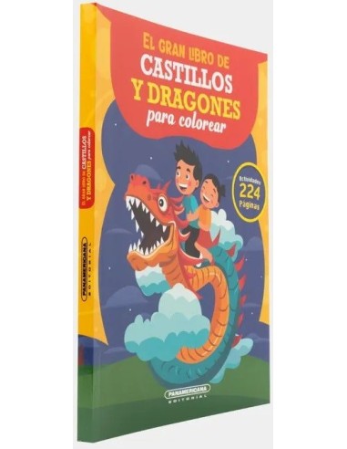 El gran libro de castillo y dragones para colorear