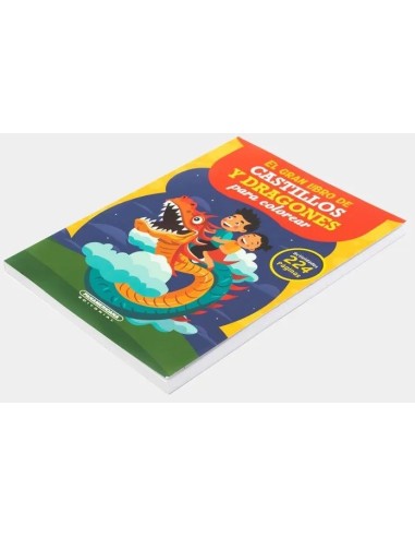 El gran libro de castillo y dragones para colorear