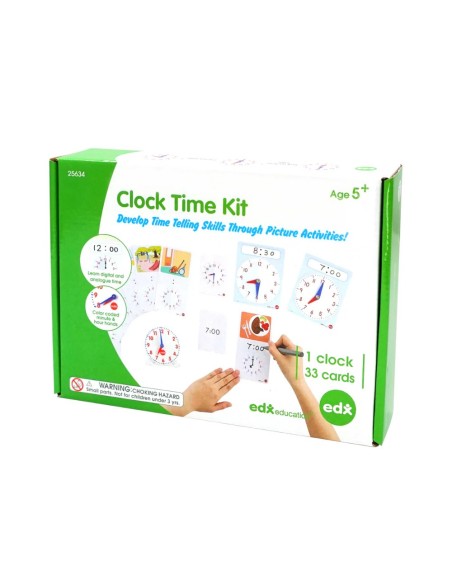 Reloj kit actividades 11 cm diam. 36 pcs