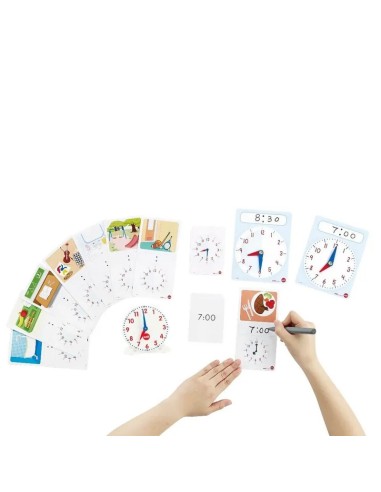 Reloj kit actividades 11 cm diam. 36 pcs