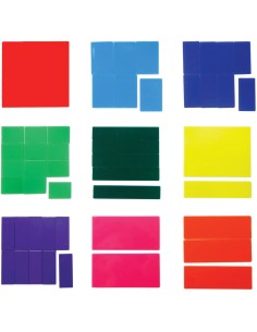 Fracciones Cuadradas St 51/Caja Plastica