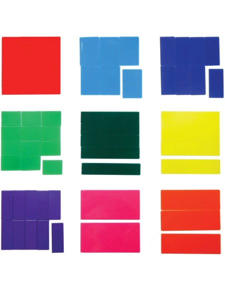 Fracciones Cuadradas St 51/Caja Plastica