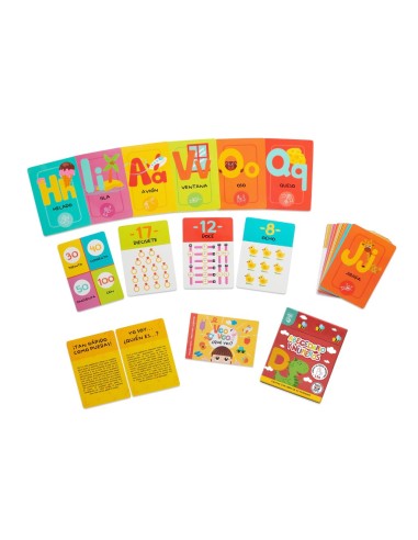 Abecedario y números - Cartas educativas