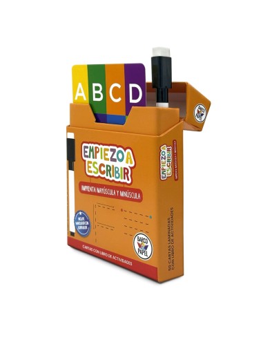 Empiezo a escribir imprenta - Cartas educativas con marcador