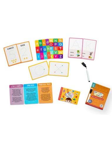 Empiezo a escribir imprenta - Cartas educativas con marcador