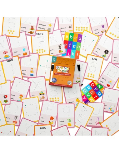 Empiezo a escribir imprenta - Cartas educativas con marcador