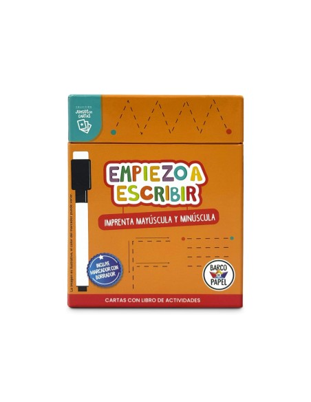 Empiezo a escribir imprenta - Cartas educativas con marcador