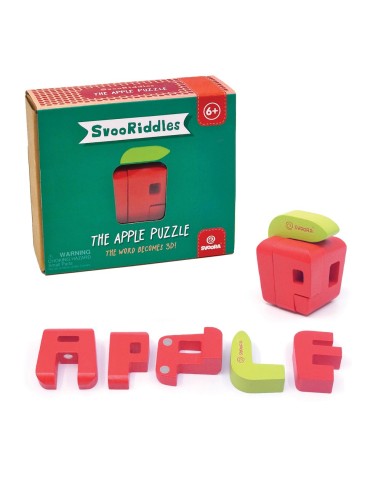 Puzzle Manzana Madera Svoora
