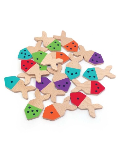 Memoria Fish Fish Juego de Mesa Madera Svoora