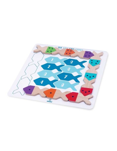 Memoria Fish Fish Juego de Mesa Madera Svoora