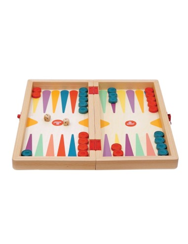 Juego de Ajedrez, Damas y Backgammon Madera Svoora